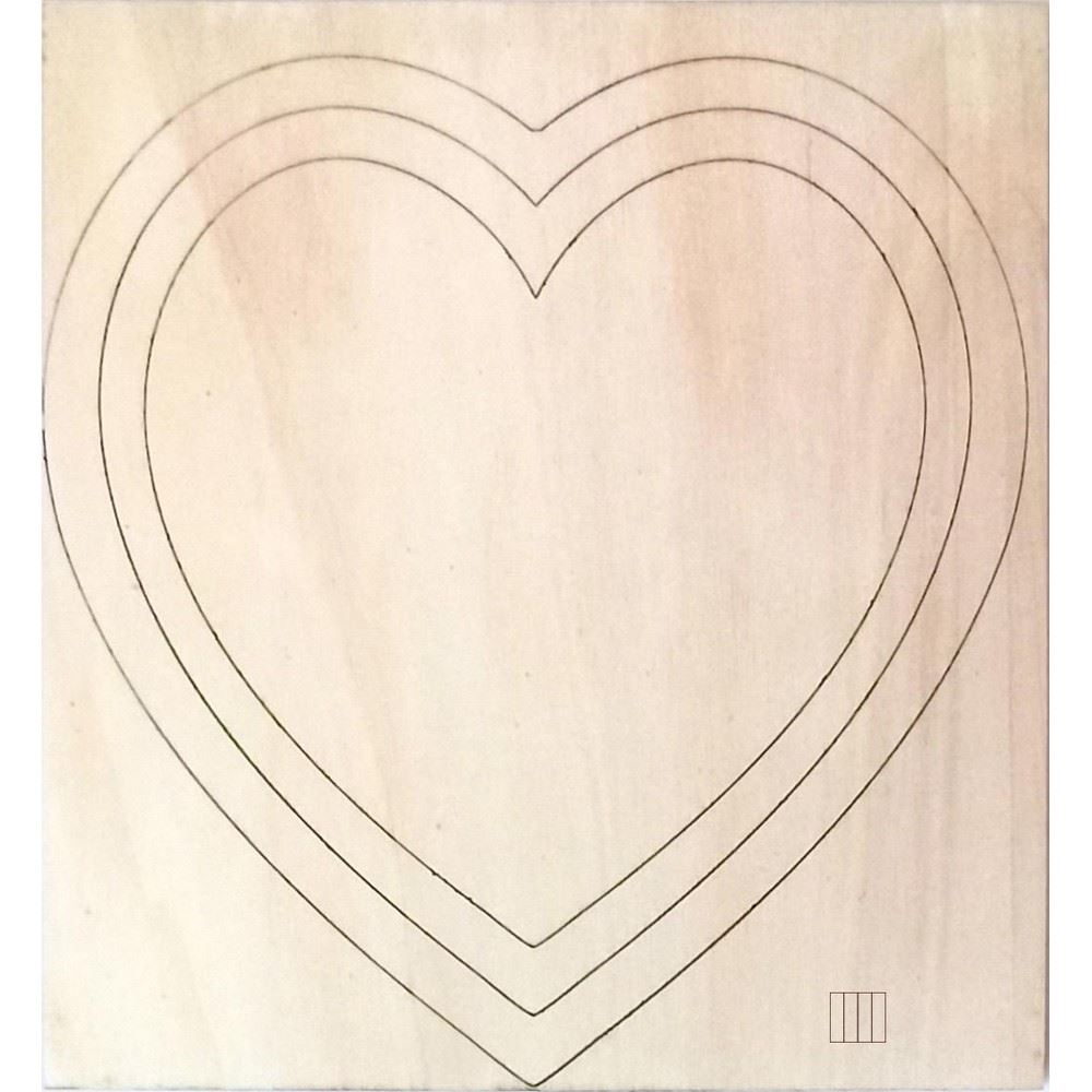 Cuore Saturno in Legno