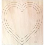 Cuore Saturno in Legno