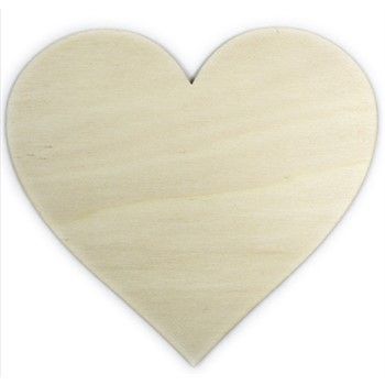 Cuore in legno cm 14