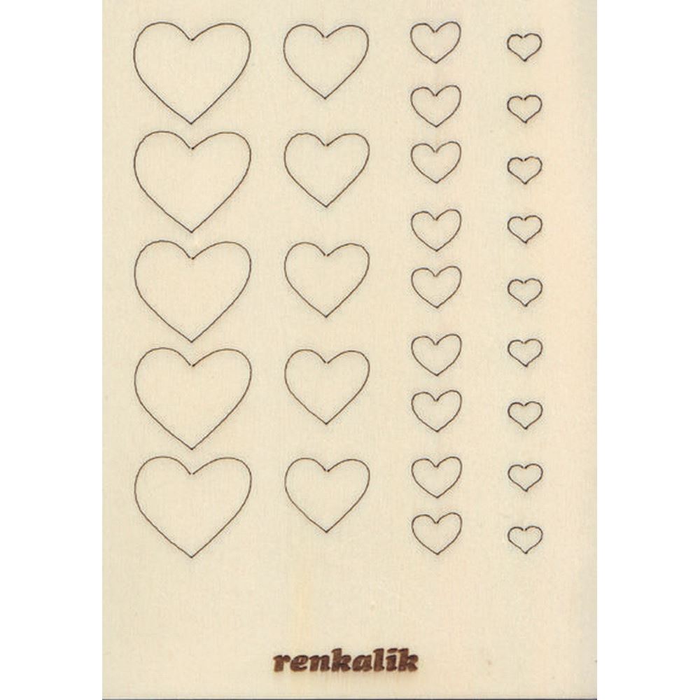 Ulooie confezione da 25 decorazioni a cuore in legno vuoto per artigianato 40 mm 