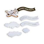 Cutting Dies Gingerbread Plane and Banners