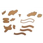Cutting Dies Gingerbread Plane and Banners