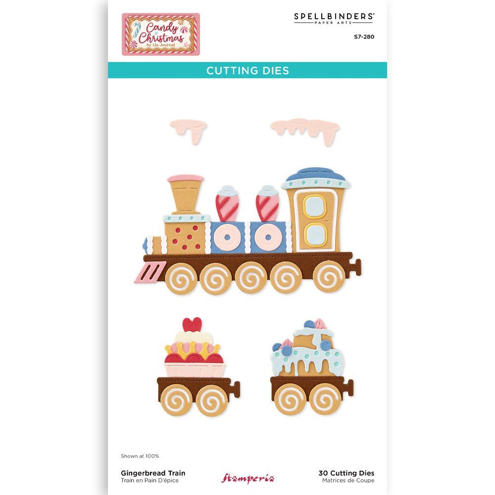Cutting Dies Gingerbread Train