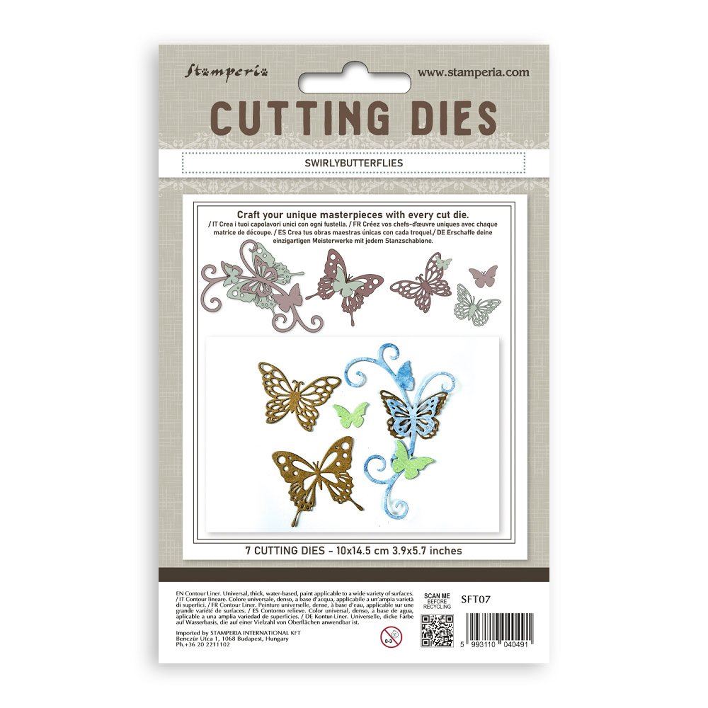 Cutting Dies Swirly butterflies