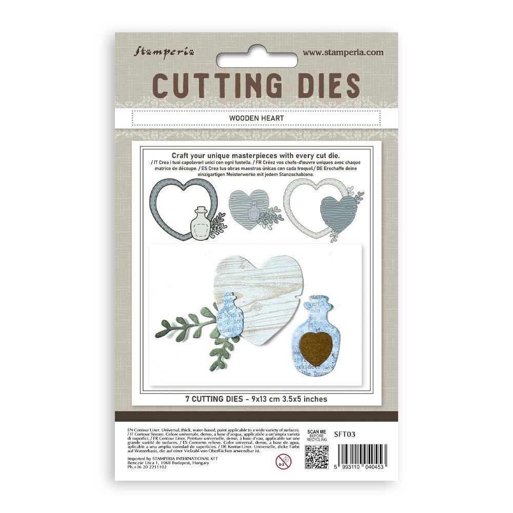 Cutting Dies Wooden heart