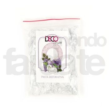 Deco Foam Pasta Decorativa Bianco Argento