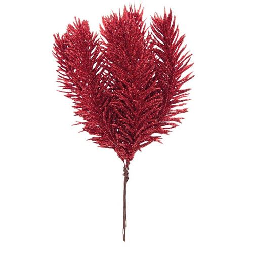 Deco Pick Glitter Rosso