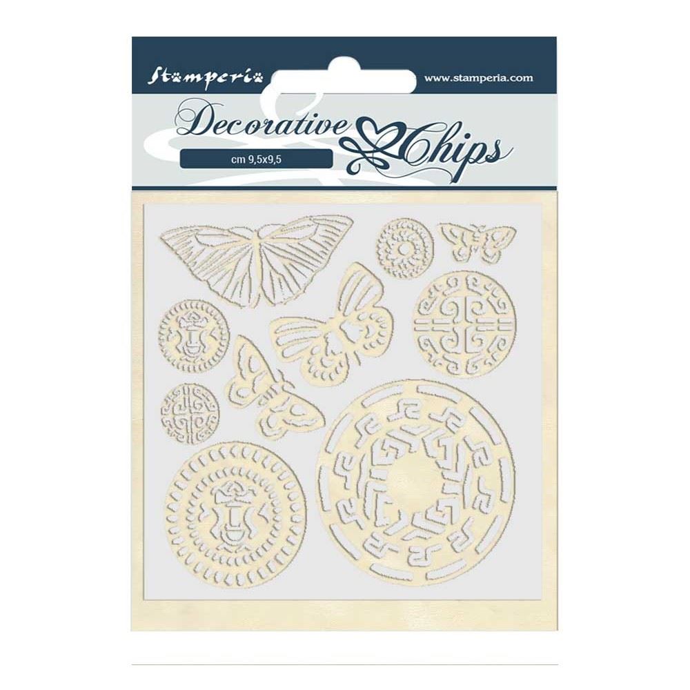 Decorative Chips Amazonia Farfalle Tribale cm 14 x 14