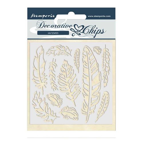 Decorative Chips Amazonia Piume cm 14 x 14