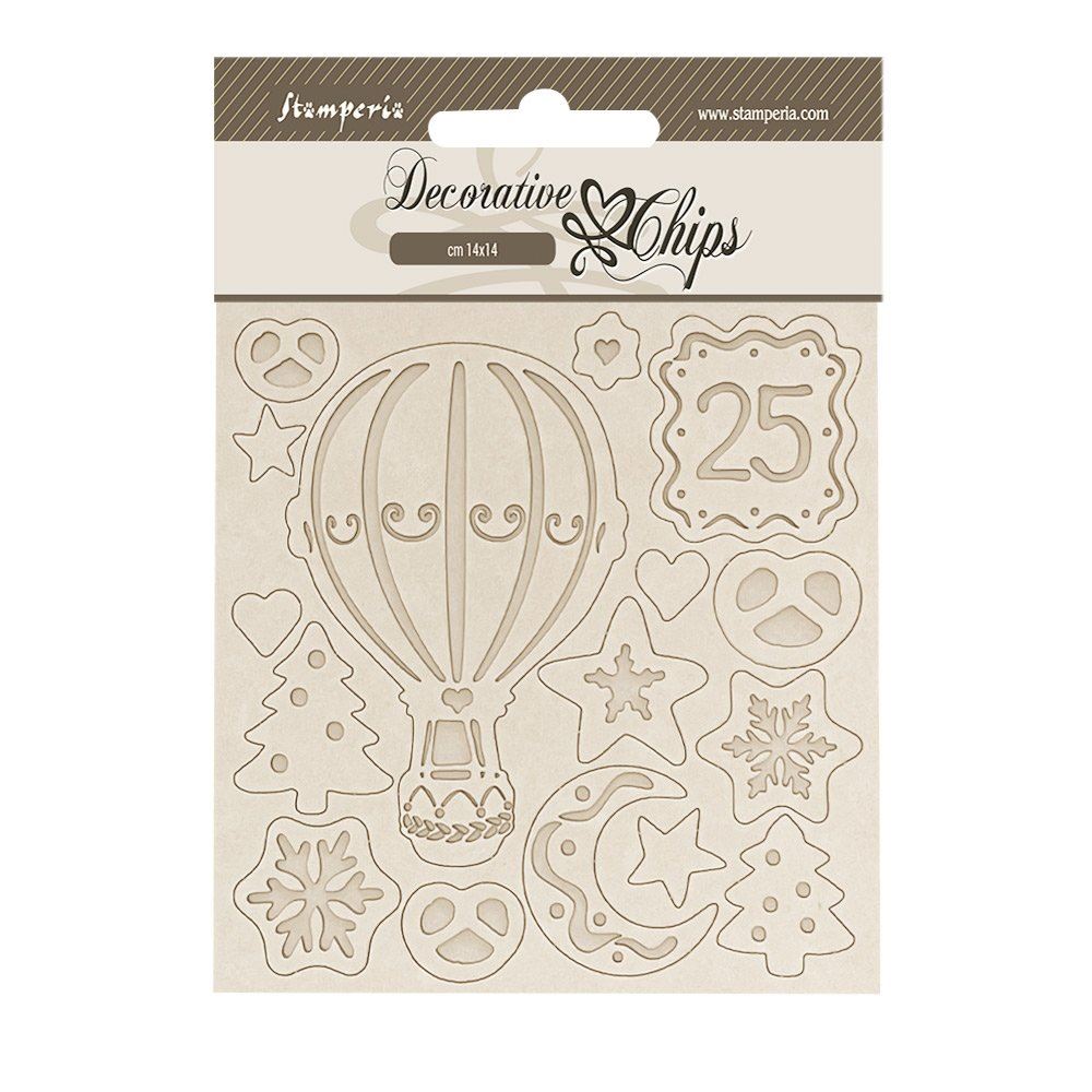 Decorative Chips Candy Christmas mongolfiere