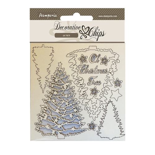Decorative Chips Christmas Albero di Natale