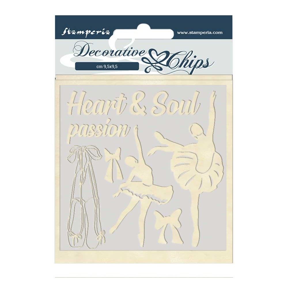 Decorative Chips Passion Ballerina cm 14 x 14