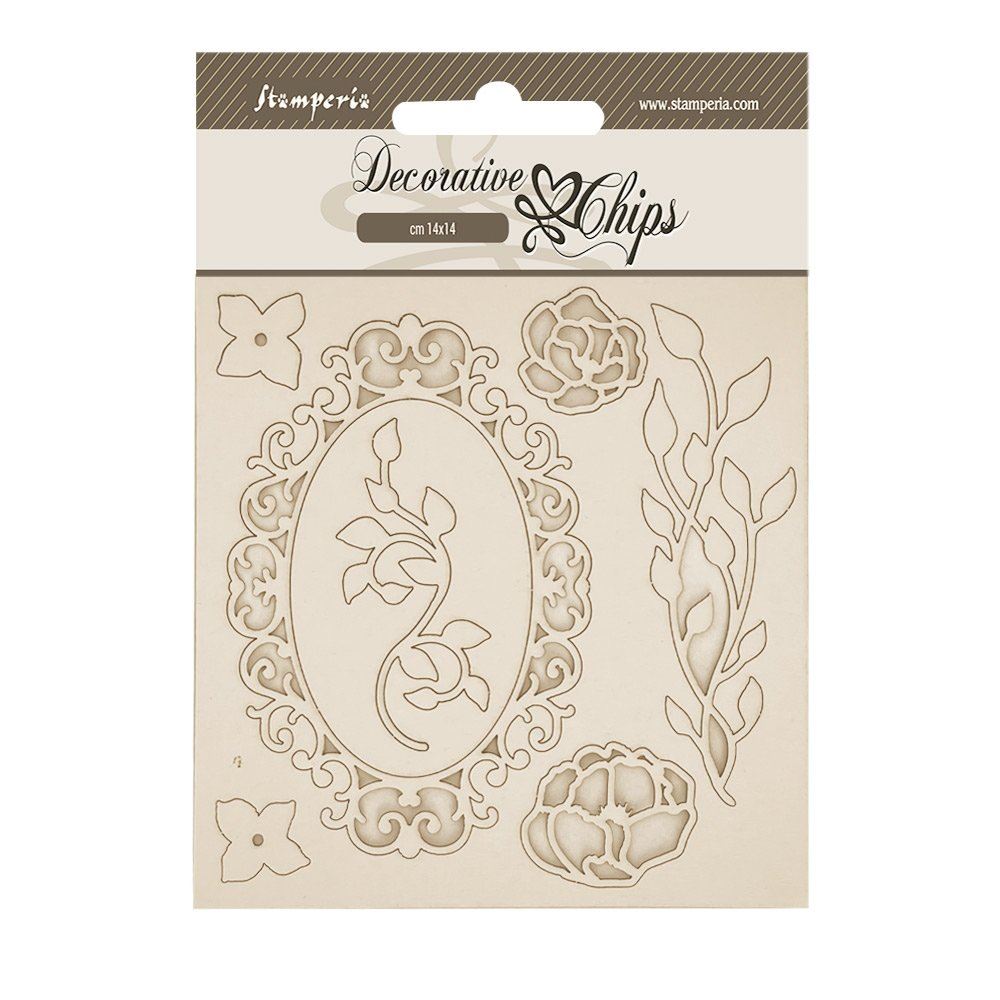 Decorative Chips Quiet Days cornice con fiori