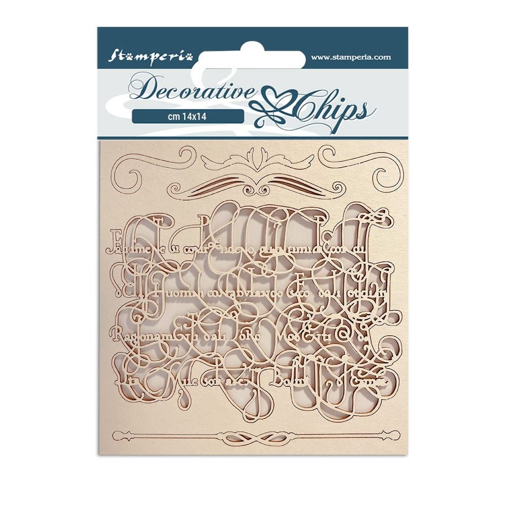 Decorative Chips Romantic Garden House Calligraphy