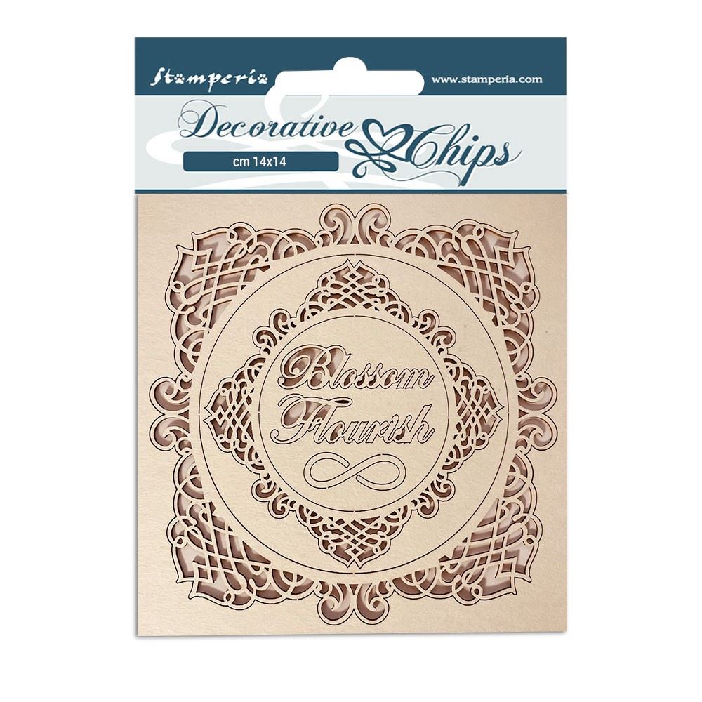 Decorative Chips Romantic Garden House Cornici