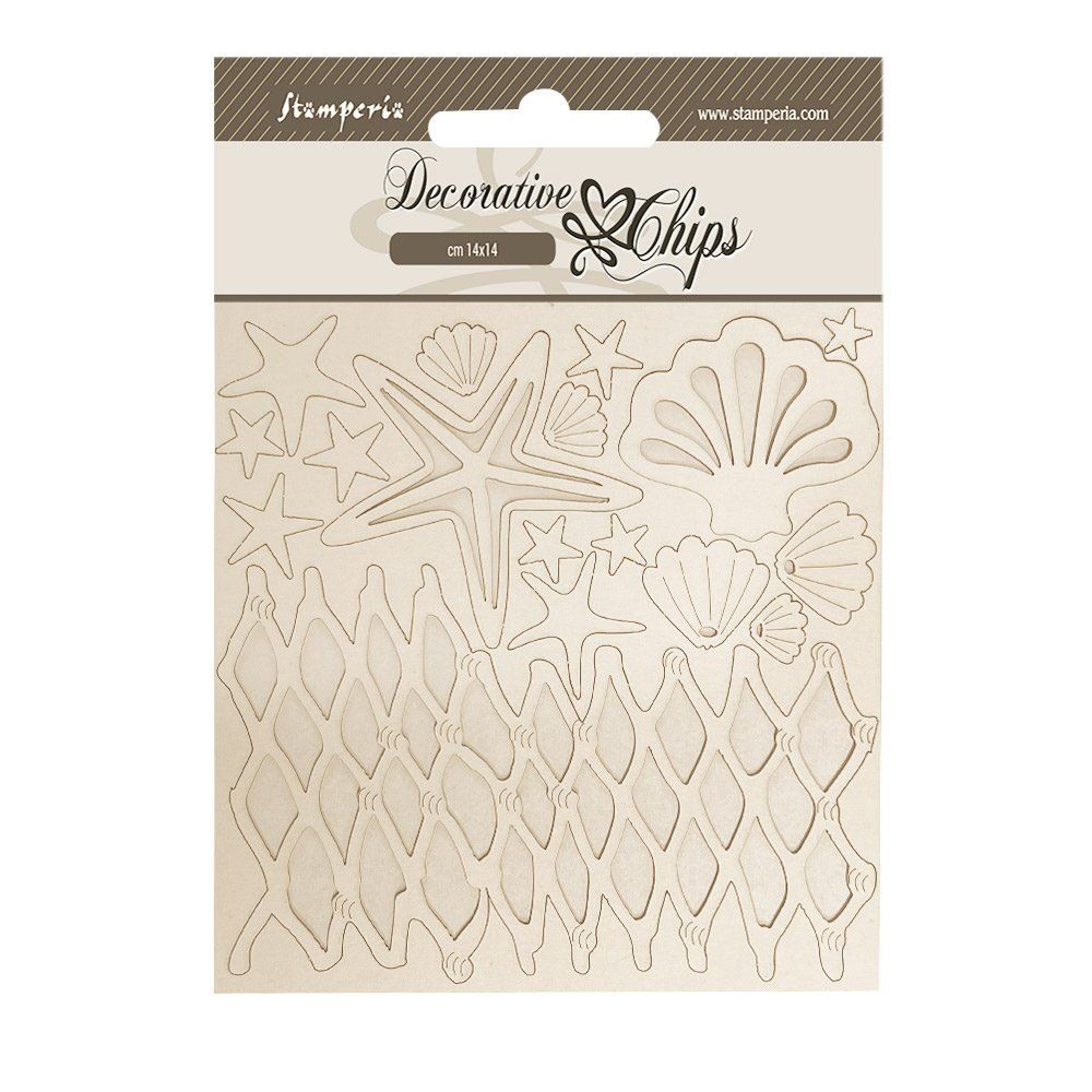 Decorative Chips Silent Sea conchiglie e rete