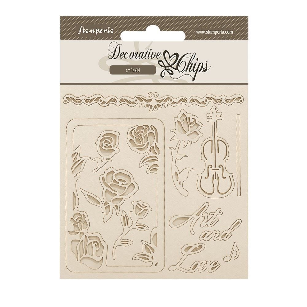 Decorative Chips Venice City of Art rose e cornici