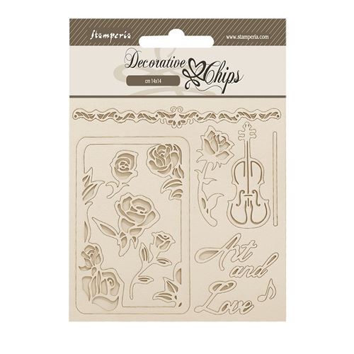 Decorative Chips Venice City of Art rose e cornici