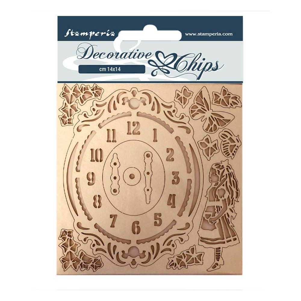 Decorative chips Alice orologio