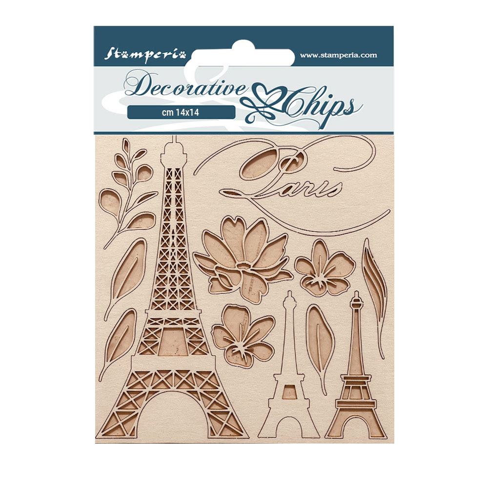 Decorative chips Create Happiness Oh lá lá Tour Eiffel