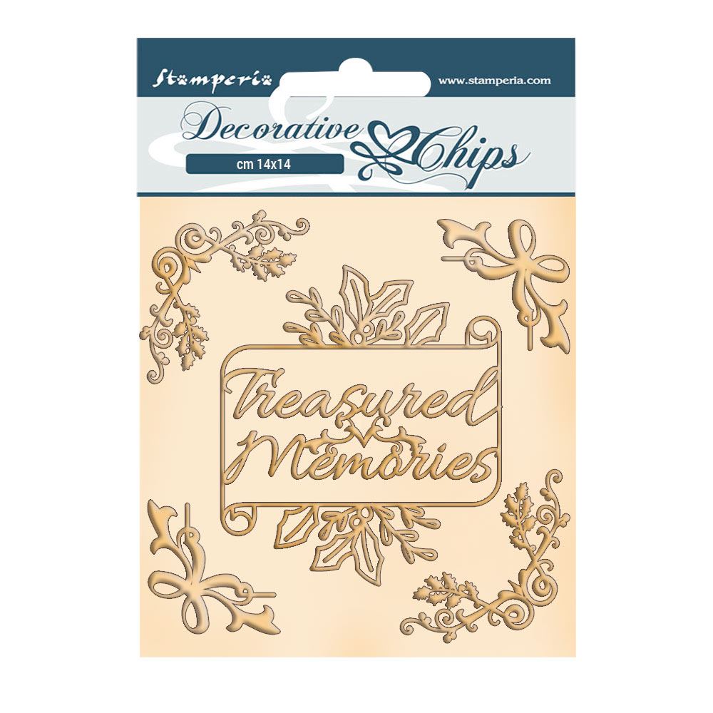 Decorative chips Romantic Christmas Memories