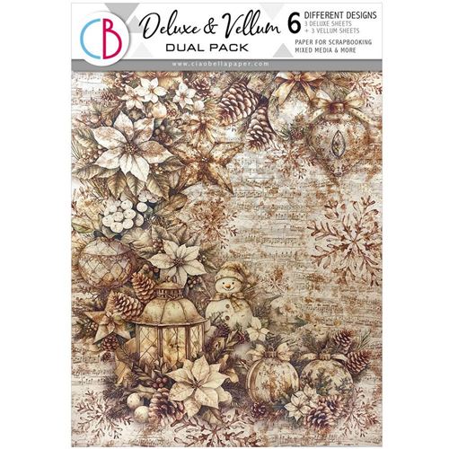 Deluxe Paper Pearl Copper & Vellum Dual Pack A4 Winter Season