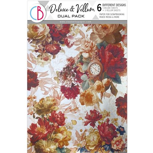 Deluxe Paper Silver & Vellum Dual Pack A4 Book Lovers