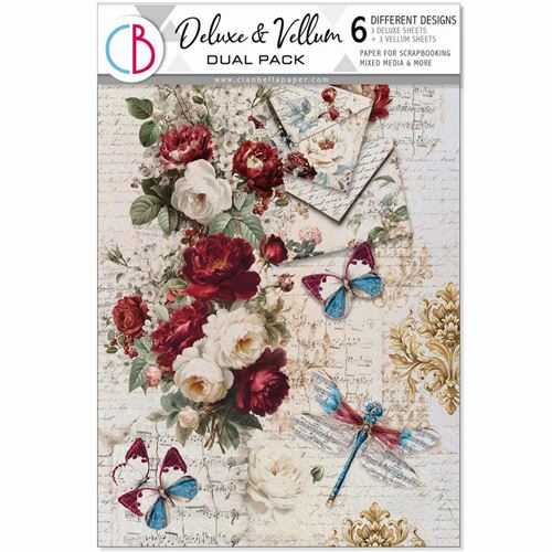 Deluxe & Vellum Dual Pack A4 Bohemian Burgundy