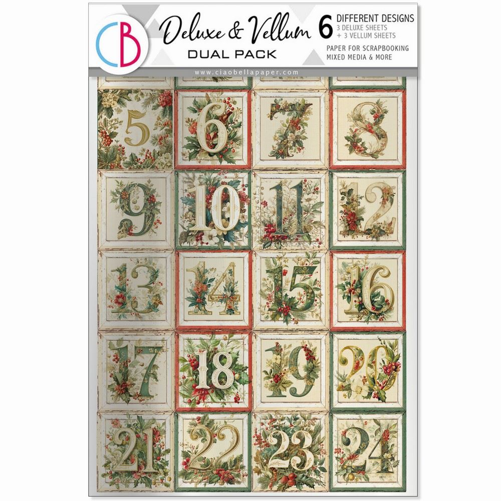 Deluxe & Vellum Dual Pack A4 Merry & Bright