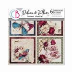 Deluxe & Vellum Dual Pack Bohemian Burgundy cm 15 x 15