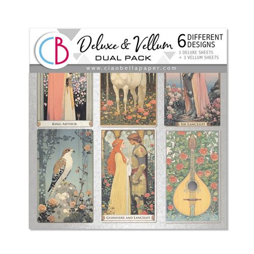 Deluxe & Vellum Dual Pack Courtly Love cm 15 x 15