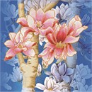 Diamond Dotz Cuscino Magnolia on blue 1