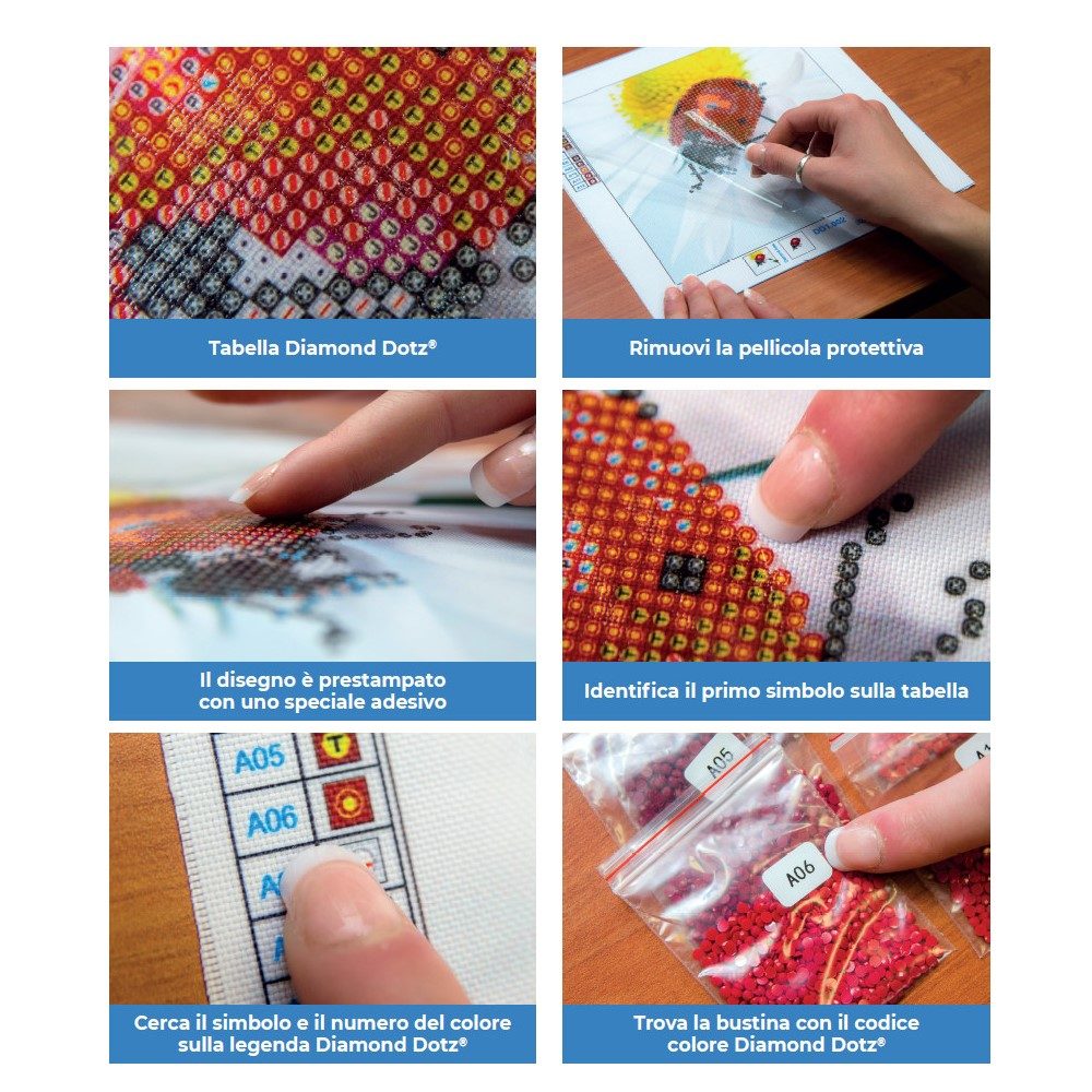 DIAMOND DOTZ Pittura, Kit Principiante, Resina, Tigri nella neve, 72x52cm DIAMOND DOTZ Pittura, Kit Principiante, Resina, Tigri nella neve, 72x52cm