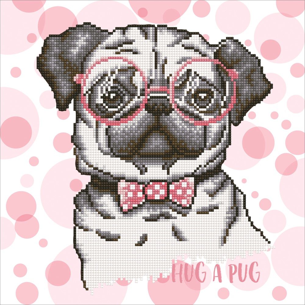 Diamond Dotz Hug a Pug