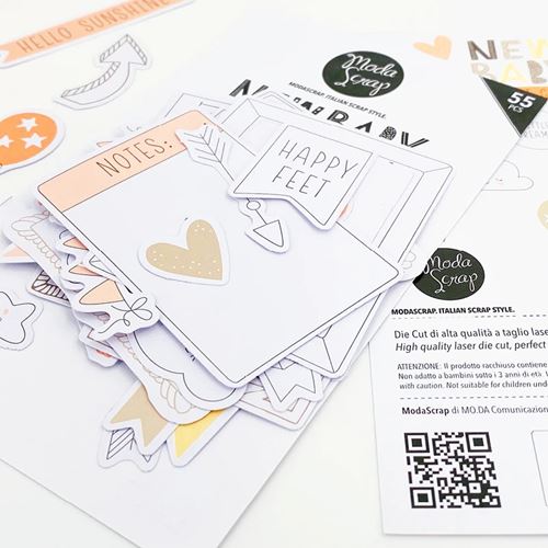 Die Cut New Baby Girl