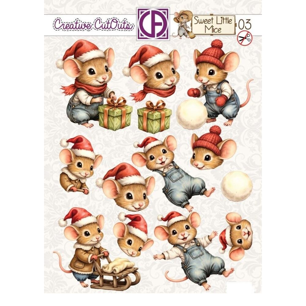 Die Cut Sweet Little Mices Christmas