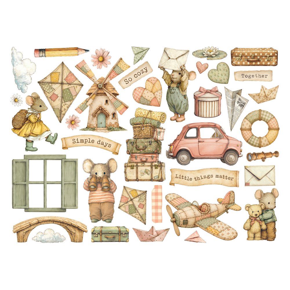 Die Cuts Cozy Family Stamperia