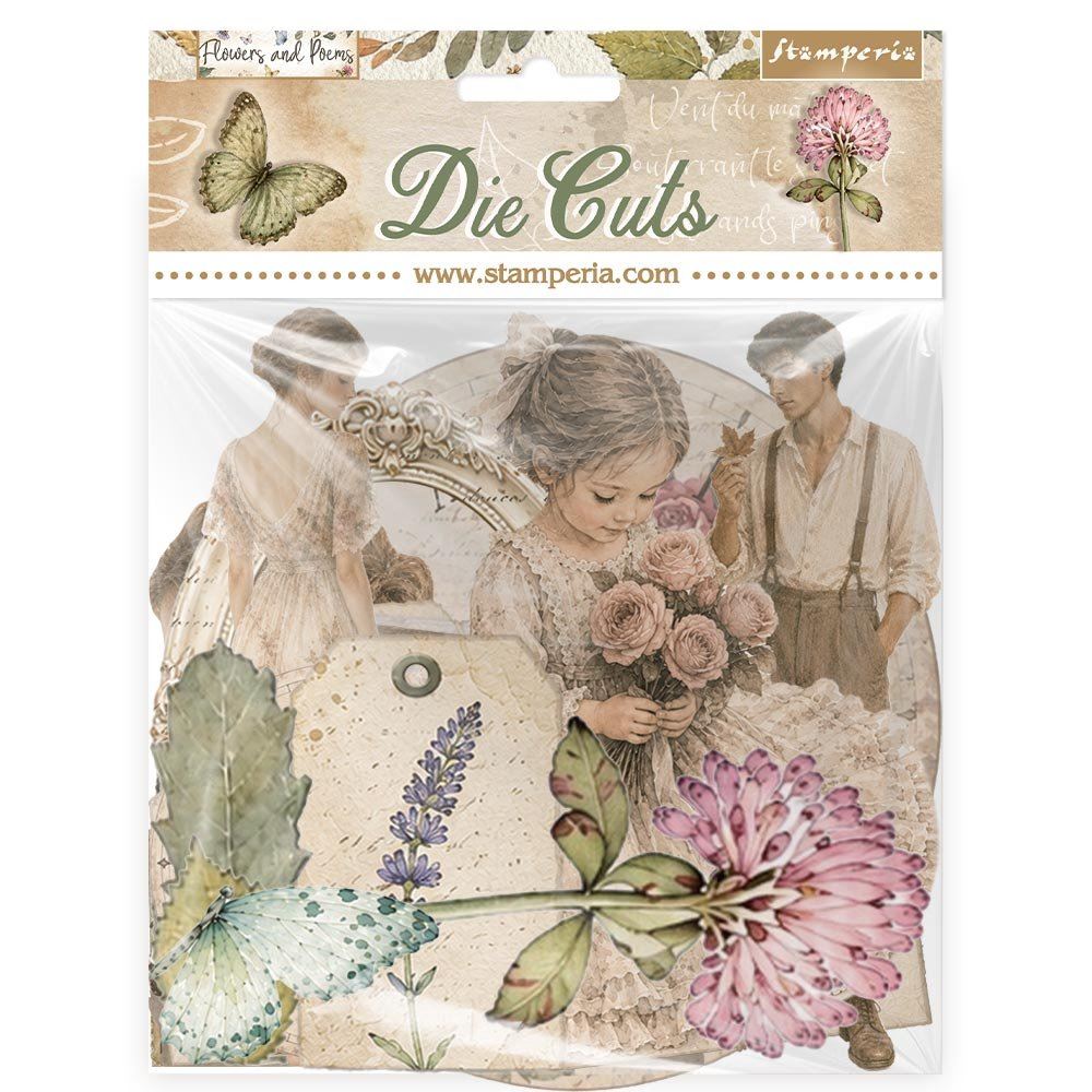 Die Cuts Flowers and Poems Stamperia