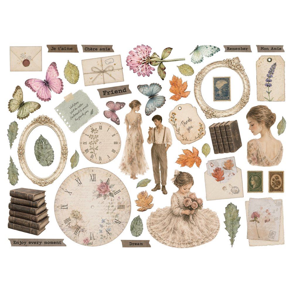 Die Cuts Flowers and Poems Stamperia