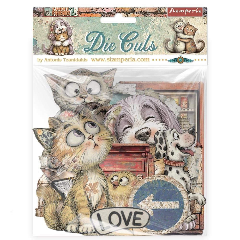 Die Cuts Furry Friends 2 Stamperia