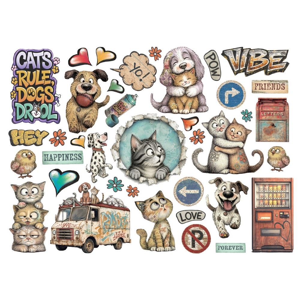 Die Cuts Furry Friends 2 Stamperia