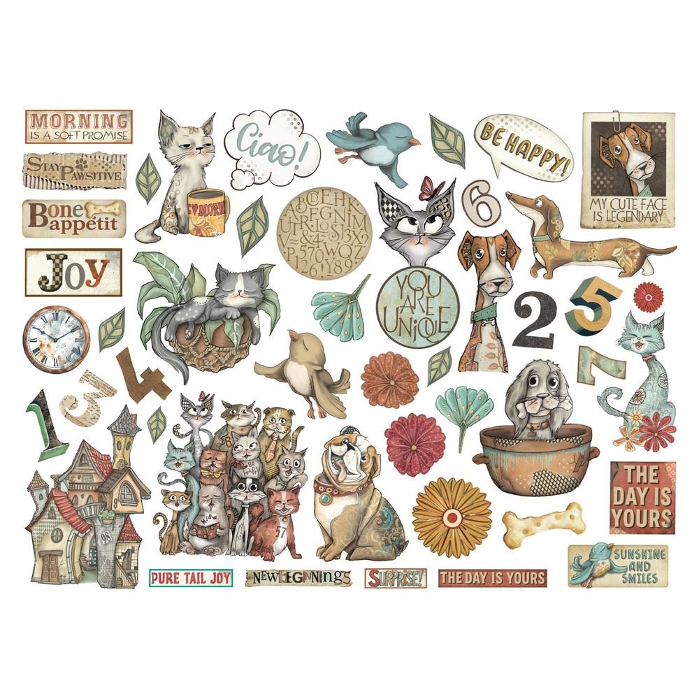 Die Cuts Furry Friends Stamperia