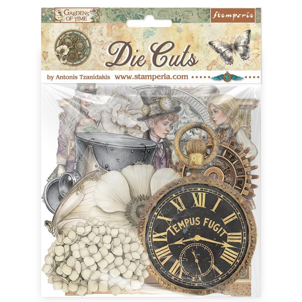 Die Cuts Gardens of Time Stamperia