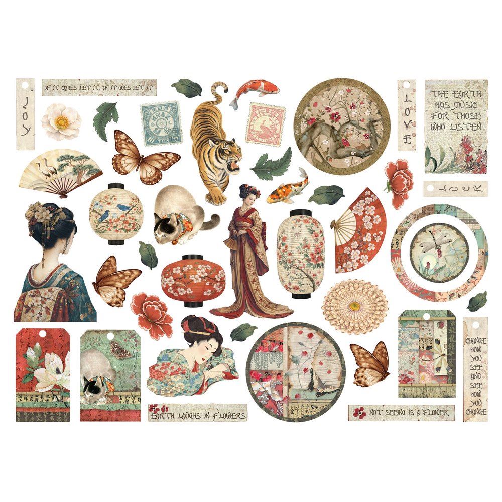 Die Cuts New Oriental Garden Stamperia