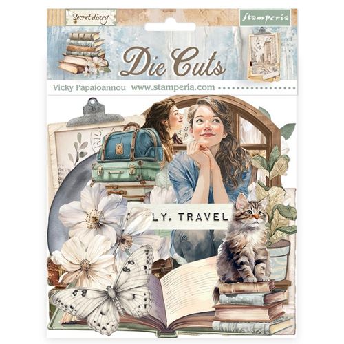 Die Cuts Secret Diary Stamperia