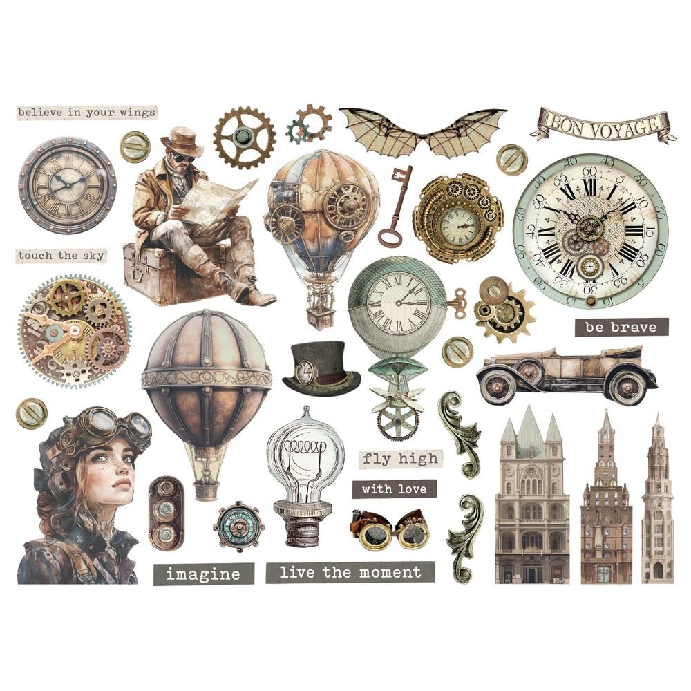 Die Cuts Voyages Fantastiques New Stamperia