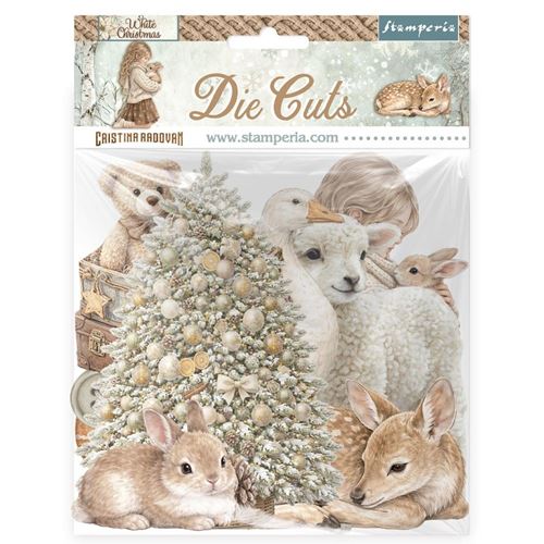 Die Cuts White Christmas Stamperia