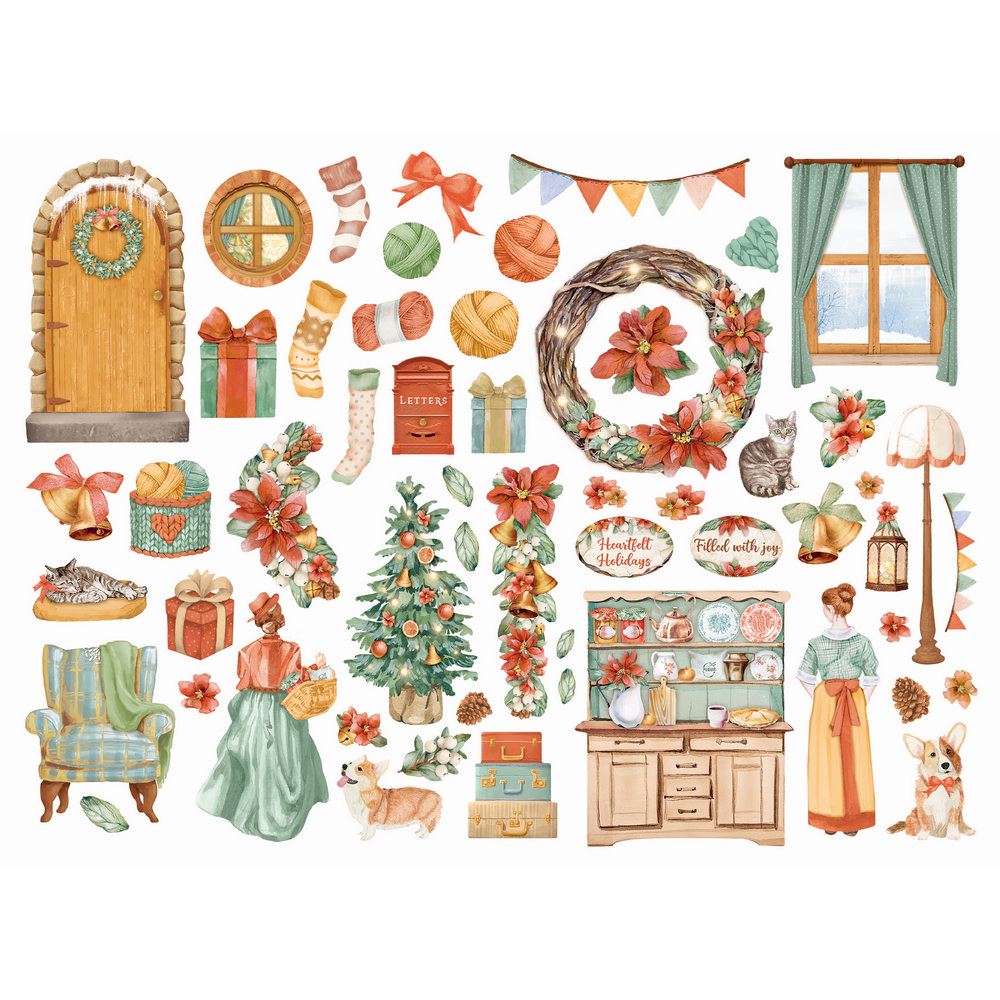 Die cuts All Around Christmas Stamperia