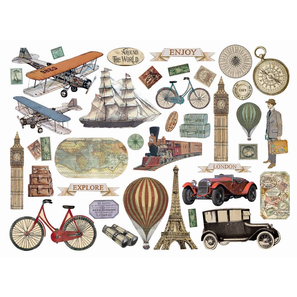 Die cuts Around the world Stamperia