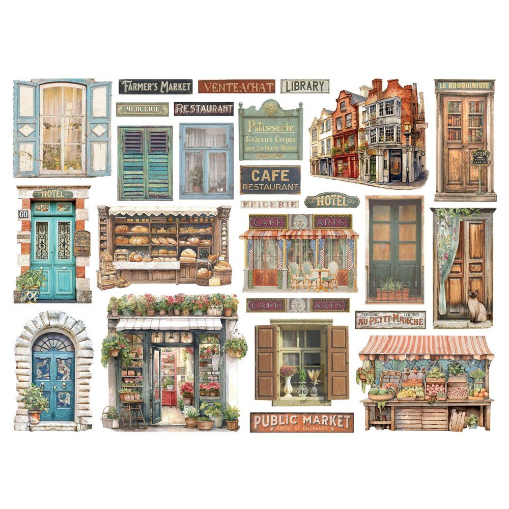 Die cuts Art of Travelling Stamperia
